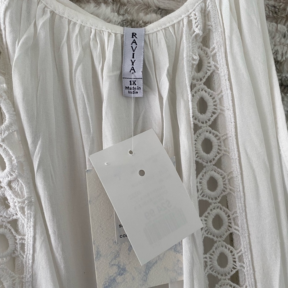 White cotton coverup